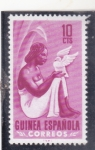 Stamps Spain -  INDIGENA CON PALOMA