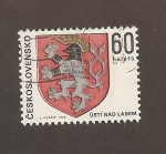Stamps Czechoslovakia -  Escudo de Usti nad labem