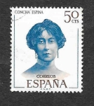 Stamps Spain -  Edf 1990 - Literatos Españoles