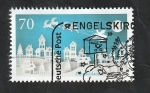 Stamps Europe - Germany -  3198 - Navidad, Santa Claus en trineo por el cielo