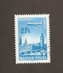 Stamps Hungary -  Sobrevolando capitales europeas: Londres