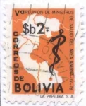 Stamps Bolivia -  V Reunion de Ministros de salud del area andina