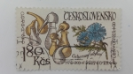 Stamps Czechoslovakia -  Planta Medicinal