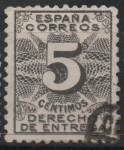 Stamps Spain -  Derecho d´entrega