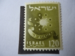 Stamps Israel -  Emblema de la Tribu de Issachar (Isacar) Serie: Los Emblemas de las Doce Tribus de Israel