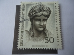 Stamps Germany -  Cabeza de Victoria-Escultor:Johann Gottfried Schodow- Tesoro del museo de Berlín.