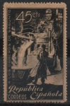 Stamps Spain -  Homenaje a los obreros d´Sagunrto