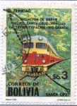 Stamps America - Bolivia -  Ferrocarril Santa Cruz - Trinidad
