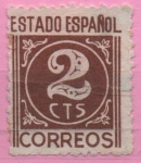 Stamps Spain -  Cifras