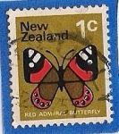 Sellos del Mundo : Oceania : Nueva_Zelanda : Mariposa