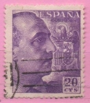 Stamps Spain -  General Franco