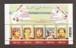 Stamps Belgium -  Escritoras belgas: Christine D'Haen