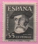 Stamps Spain -  Hernan Cortes