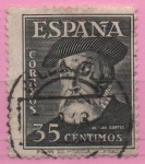 Stamps Spain -  Hernan Cortes