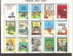 Stamps Belgium -  Hergé, Autor de las aventuras de Tintín