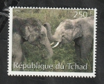 Stamps Chad -  Elefantes