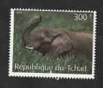 Sellos de Africa - Chad -  Elefante