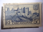 Sellos de Europa - Francia -  Carcassonne - Murallas medieval de Carcassonne - Patrimonio de la Humanidad-Unesco.