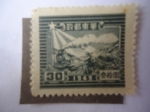 Stamps : Asia : China :  Estrella-Via Ferrea-Ferrocarril - China República Popular - este de China