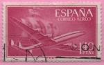 Stamps Spain -  Super Constelacion y Nao Santa Maria