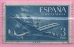 Stamps Spain -  Super Constelacion y Nao Santa Maria