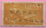 Stamps Spain -  Super Constelacion y Nao Santa Maria