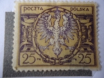 Sellos de Europa - Polonia -  Aguila en gran Escudo Barroco