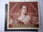 Stamps Poland -  Queen María II de Portugal - Centenario Estampilla Portuguesa (1853-1953) 