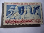 Sellos de America - M�xico -  1954-Primer Centenario del Himno Nacional Mexicano-1954