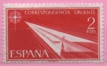 Stamps Spain -  alegoria (Flecha de papel)