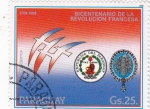 Stamps Paraguay -  BICENTENARIO DE LA REVOLUCIÓN FRANCESA 