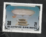 Stamps North Korea -  200 Anivº del primer vuelo en globo dirigible