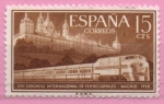 Stamps Spain -  Tren Talgo y Monasterio d´Escorial