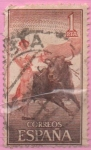 Stamps Spain -  Fiesta Nacional Tauromaquia (Pase por alto)