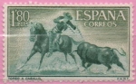 Stamps Spain -  Fiesta Nacional Tauromaquia (Toreo a caballo)