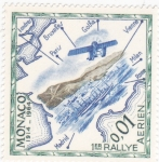 Stamps Monaco -  50 ANIV.PRIMER RALLY AÉREO