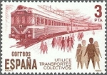 Stamps Spain -  2560 - Utilice transportes colectivos - Ferrocarril