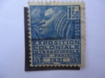 Stamps France -  Exposición Colonial Internacional en Paris - Mujer Nativa.