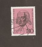 Stamps Germany -  II Cenenario del nacimiento del poets Hölderlin