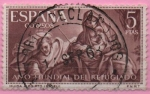 Stamps Spain -  Año Mundial d´Refugiado (Huida a Egipto)
