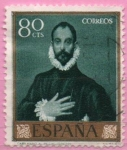 Stamps Spain -  El Caballero d´l´ mano en el pecho