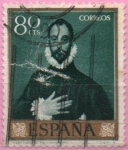 Stamps Spain -  El Caballero d´l´ mano en el pecho