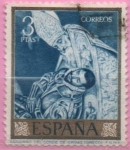 Stamps : Europe : Spain :  Entierro d´conde Orgaz