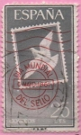 Stamps Spain -  Dia mundial d´sello 1961