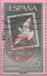 Stamps Spain -  Dia mundial d´sello 1961