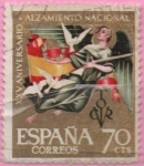 Stamps Spain -  Alegoria d´l´Paz