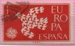 Stamps Spain -  Europa 1961