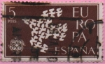 Stamps Spain -  Europa 1961