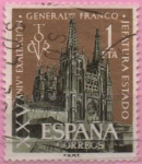 Sellos de Europa - Espa�a -  Catedral d´Burgos y Victor d´General Franco