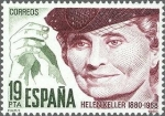 Stamps Spain -  2574 - Centenario de Helen Keller
